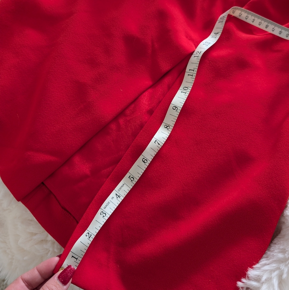 Halston Heritage Red Cutout Dress โ Size 2 - Picture 10 of 10
